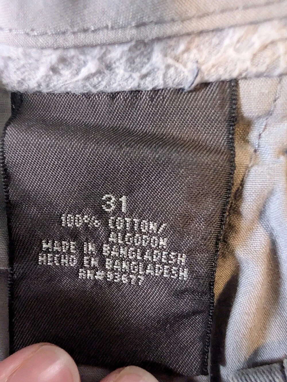 Arizona Jean Company Checked Mens Size 31